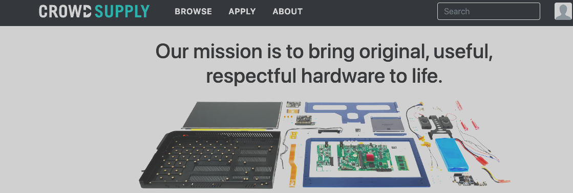 Crowd Supplyから4商品を販売開始しました!