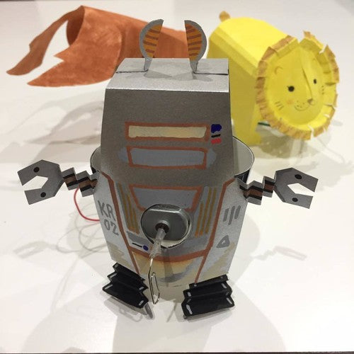モーターと紙コップでロボットを作ろう！　小一対象実験工作キット