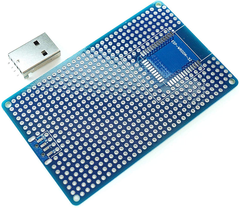 ESP-WROOM-32 プロト基板 L + USB TypeA