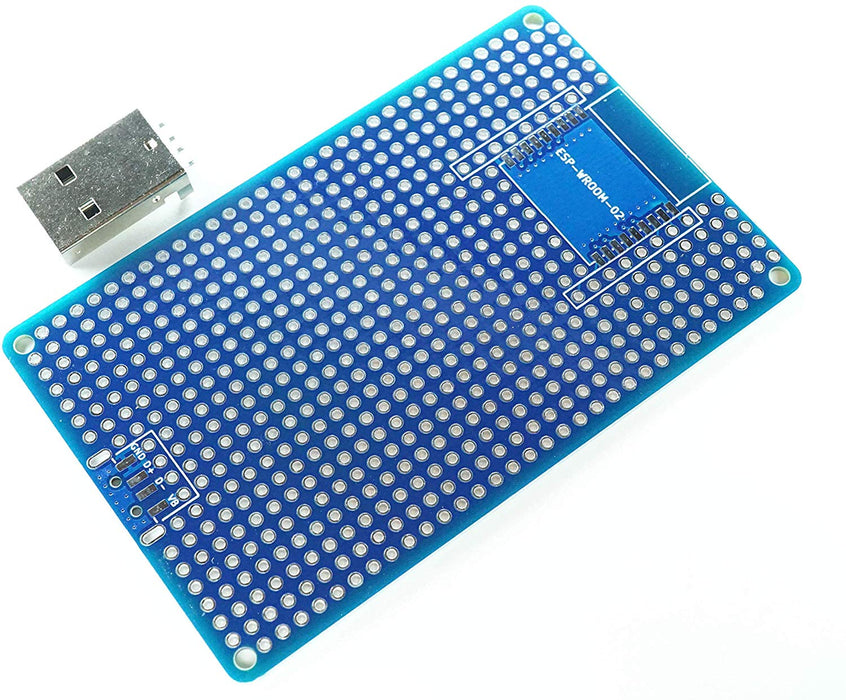 ESP-WROOM-02 プロト基板 L + USB TypeA