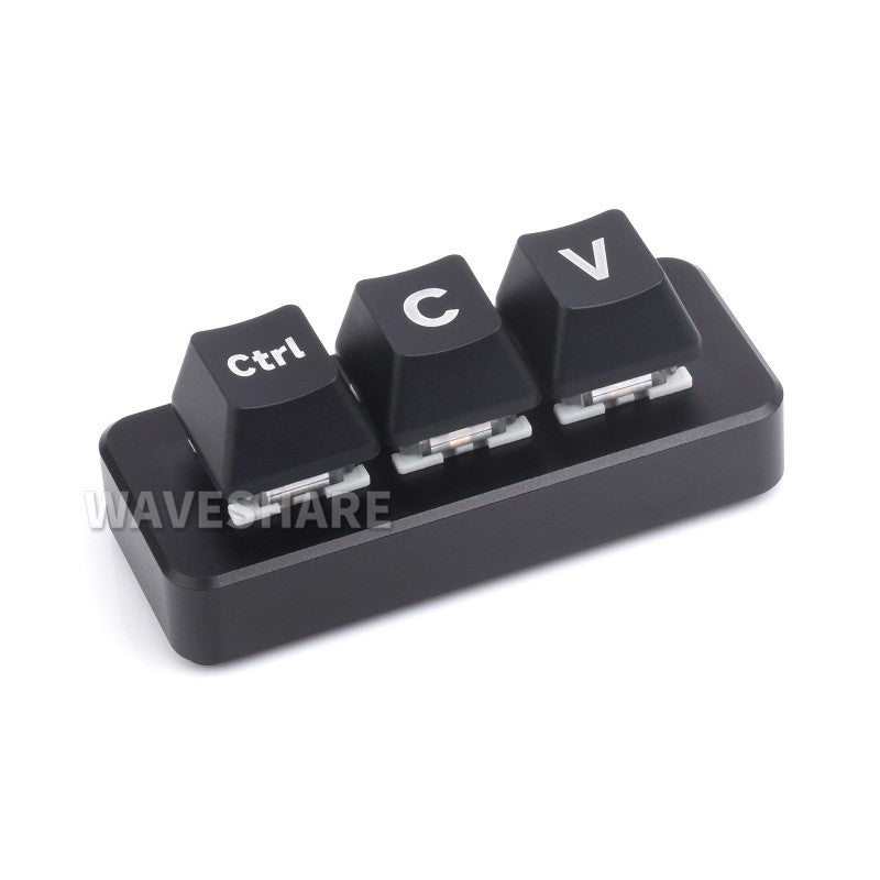 RP2040-Keyboard-3-PLUS - Waveshare 3キーUSBキーボード