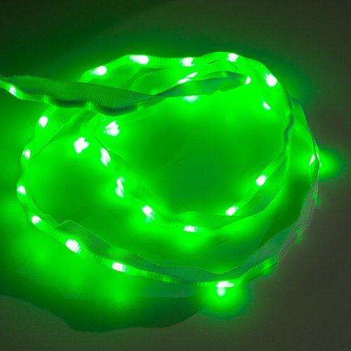 布製LEDリボン - LED50個搭載 1m（緑色）--在庫限り