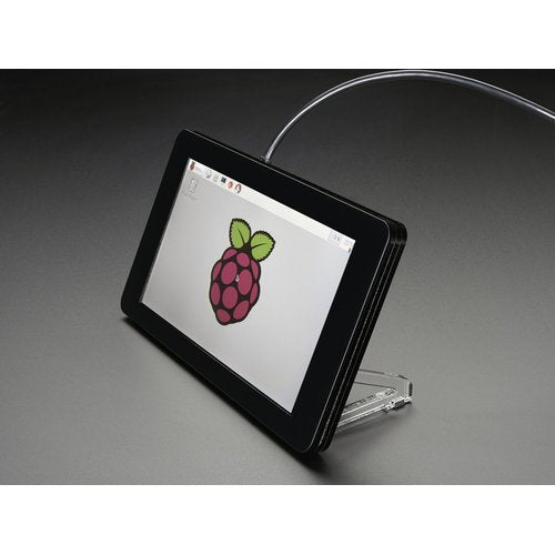 Raspberry Pi用 7インチ タッチスクリーン付き液晶ディスプレイ用ケース（黒）