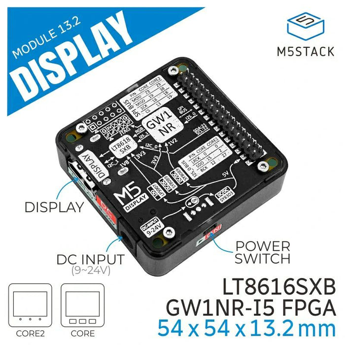 M5Stack用ディスプレイモジュール（HDMI出力）- 13.2