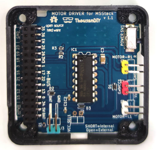 Motor Driver Shield for M5Stack用ケース