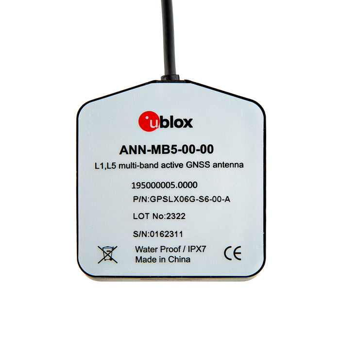u-blox  L1/L5対応 マルチバンドGNSSアンテナ（ANN-MB5）