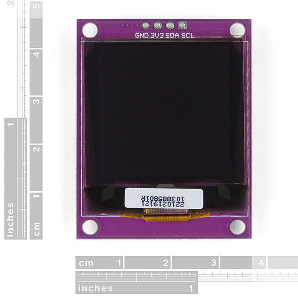 Zio Qwiic - 1.5インチ OLEDディスプレイ（128 x 128）