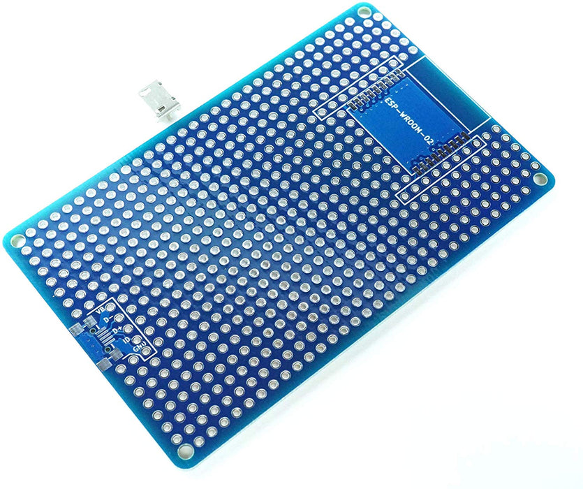 ESP-WROOM-02 プロト基板 L + USB micro B