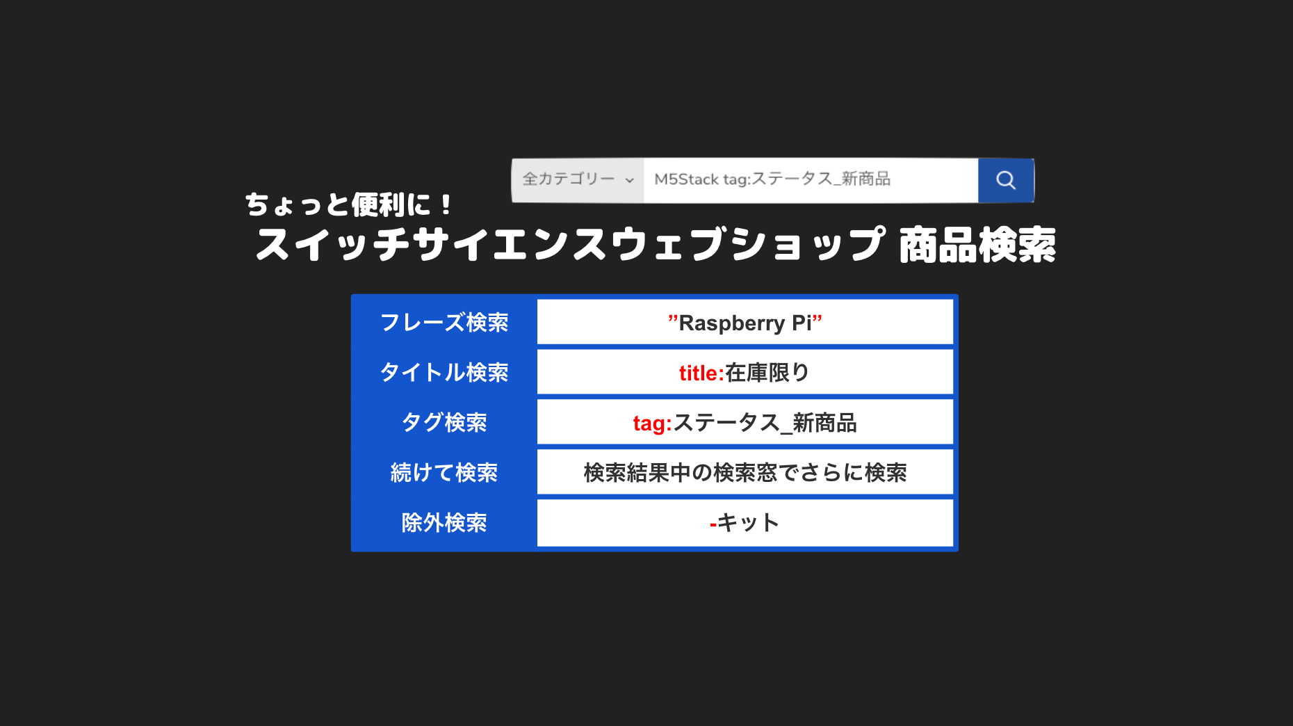 商品検索する時のコツ