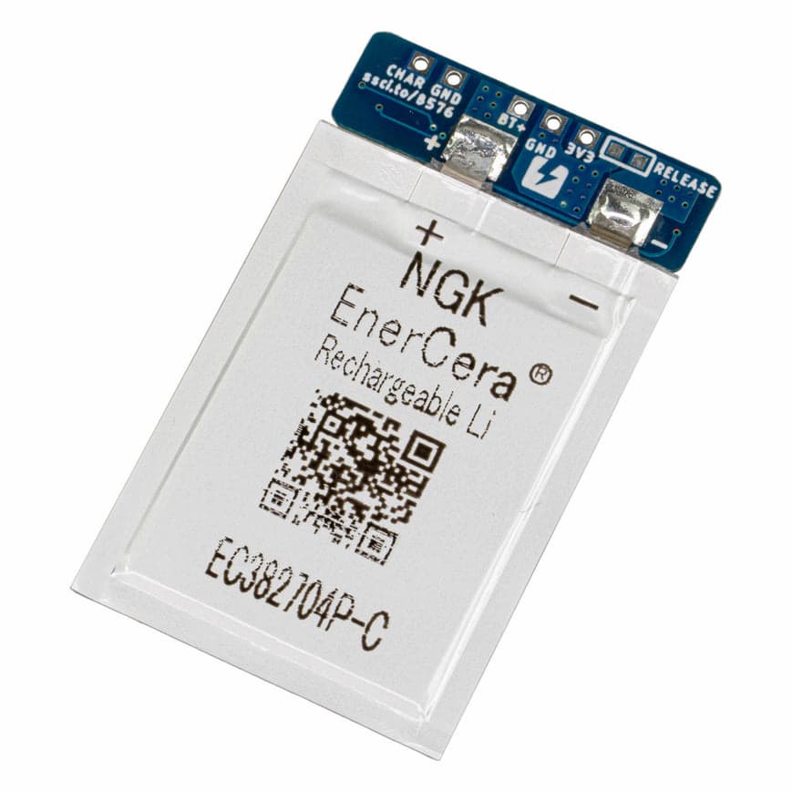 【新商品】超薄型リチウムイオン電池モジュール 3.3 V / 3.8 V出力 24 mAh