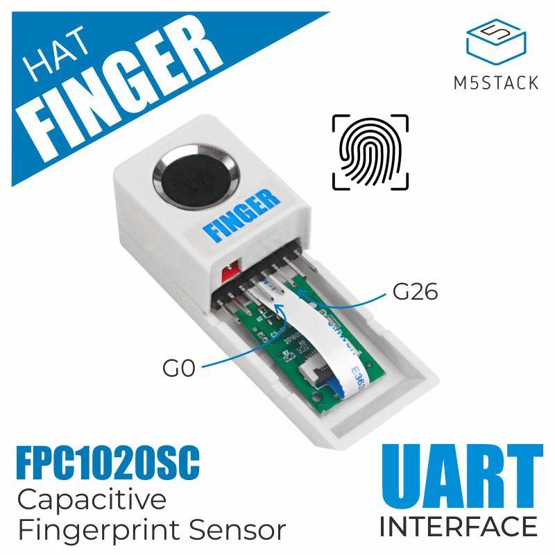 M5StickC 指紋センサ Hat（F1020SC搭載）--販売終了 — スイッチサイエンス