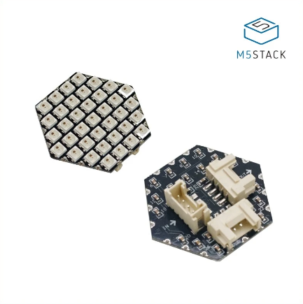 M5Stack用NeoPixel互換LED搭載 HEXボード