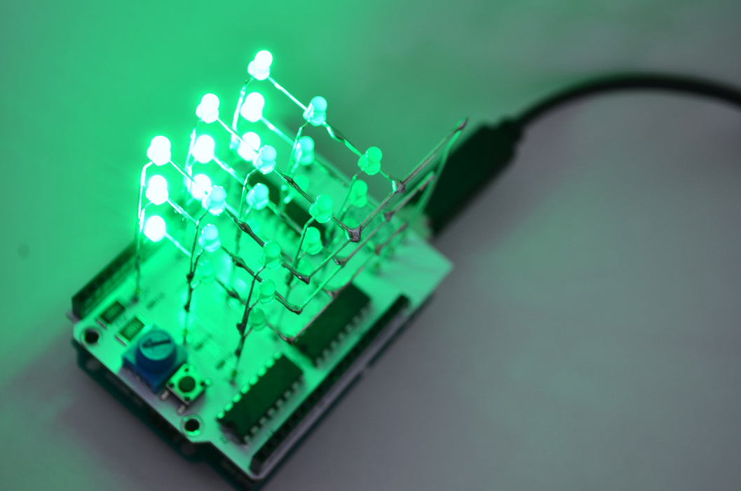 Arduino Uno用 LED Cube Shieldキット