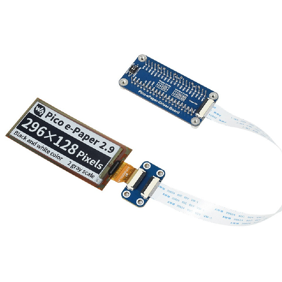 Raspberry Pi Pico用 2.9インチ e-Paper フレキシブルディスプレイ