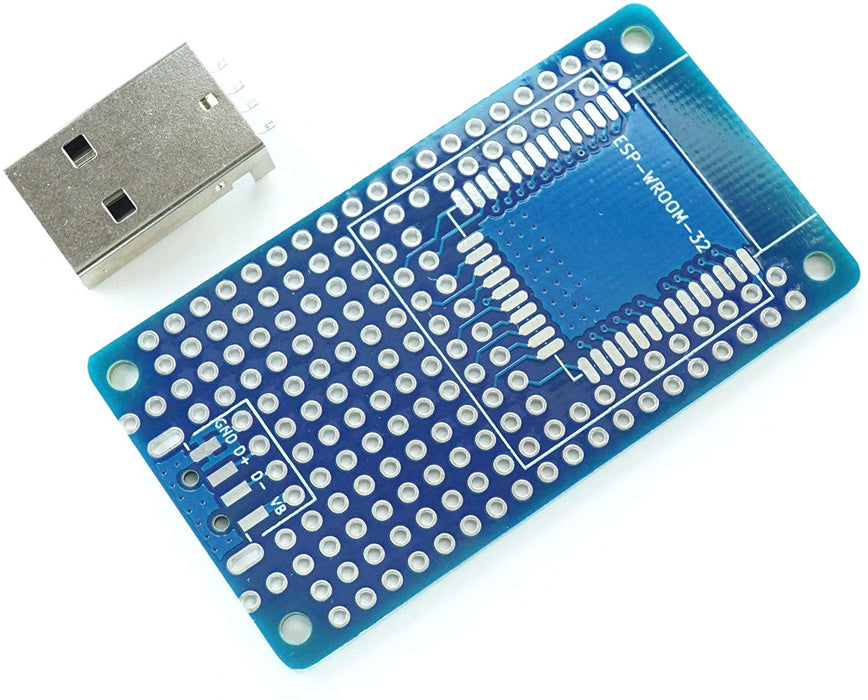 ESP-WROOM-32 プロト基板 S + USB TypeA