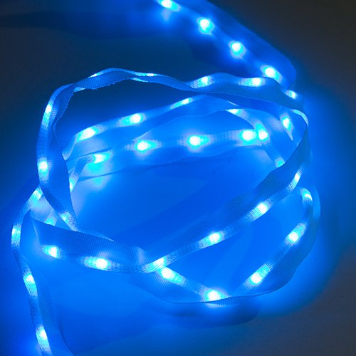 布製LEDリボン - LED50個搭載 1m（青色）--販売終了