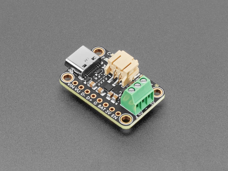 Adafruit bq25185 USB / DC / ソーラー用バッテリーチャージャー基板