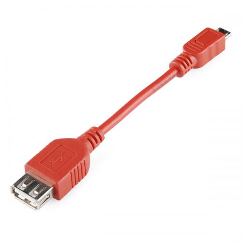 USB OTG ケーブル(Aメス-microA)10cm