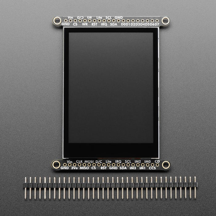 静電容量式 2.8インチ TFT タッチLCD ブレークアウトボード（microSDカードスロット付き）