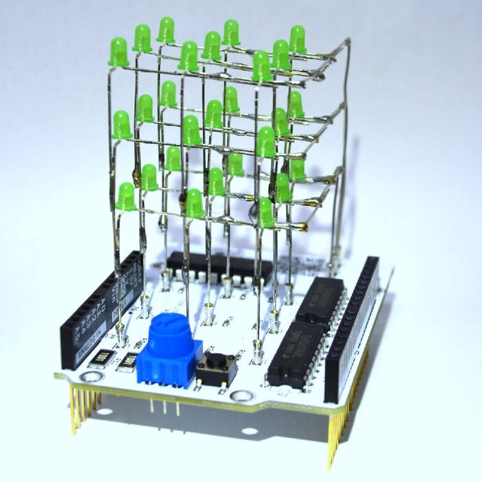 Cubeshield Single Panel Arduino Uno用 LED Cube Shieldキット — スイッチサイエンス