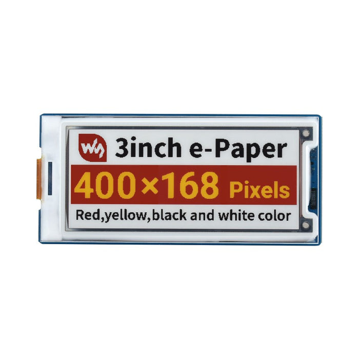 3インチ  400 × 168 電子ペーパーモジュール(G) 赤/黄/黒/白