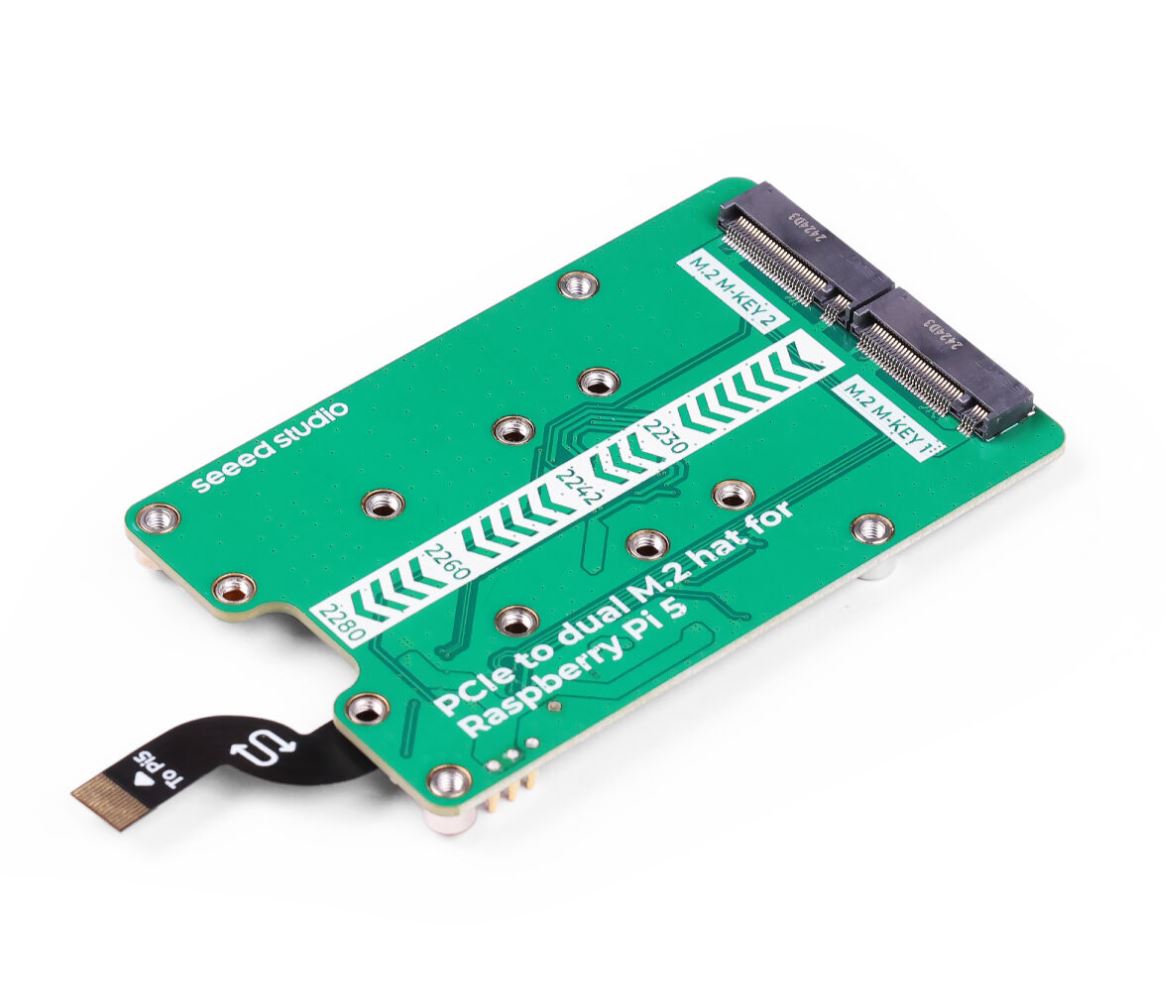 Seeed Raspberry Pi 5用デュアルM.2 HAT（Hailo対応） — スイッチサイエンス