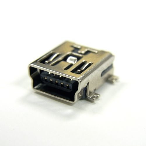 USB-Mini-Bコネクタ(SMT,メス)4+1個パック--販売終了