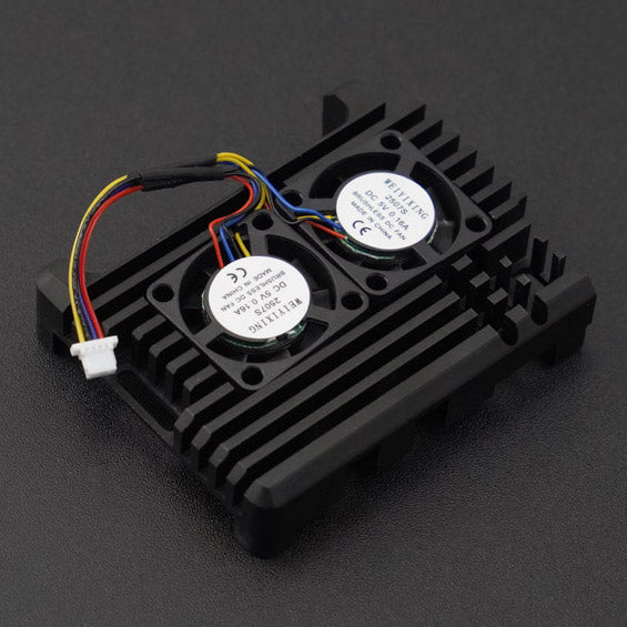 Raspberry Pi 5用デュアルファンヒートシンクケース — スイッチサイエンス