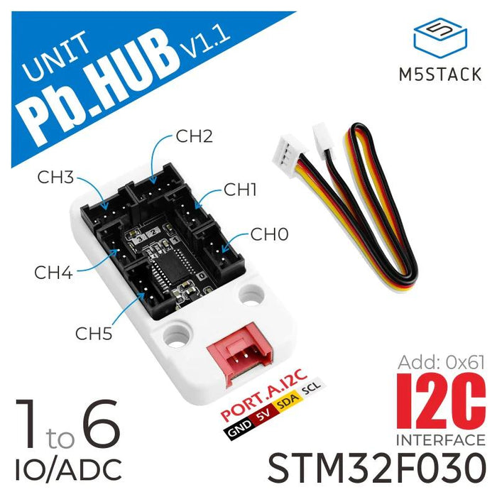 M5stack Raspberry Connector M5Stack用STM32F0搭載 I/O拡張ユニット(1 to 6) — スイッチサイエンス