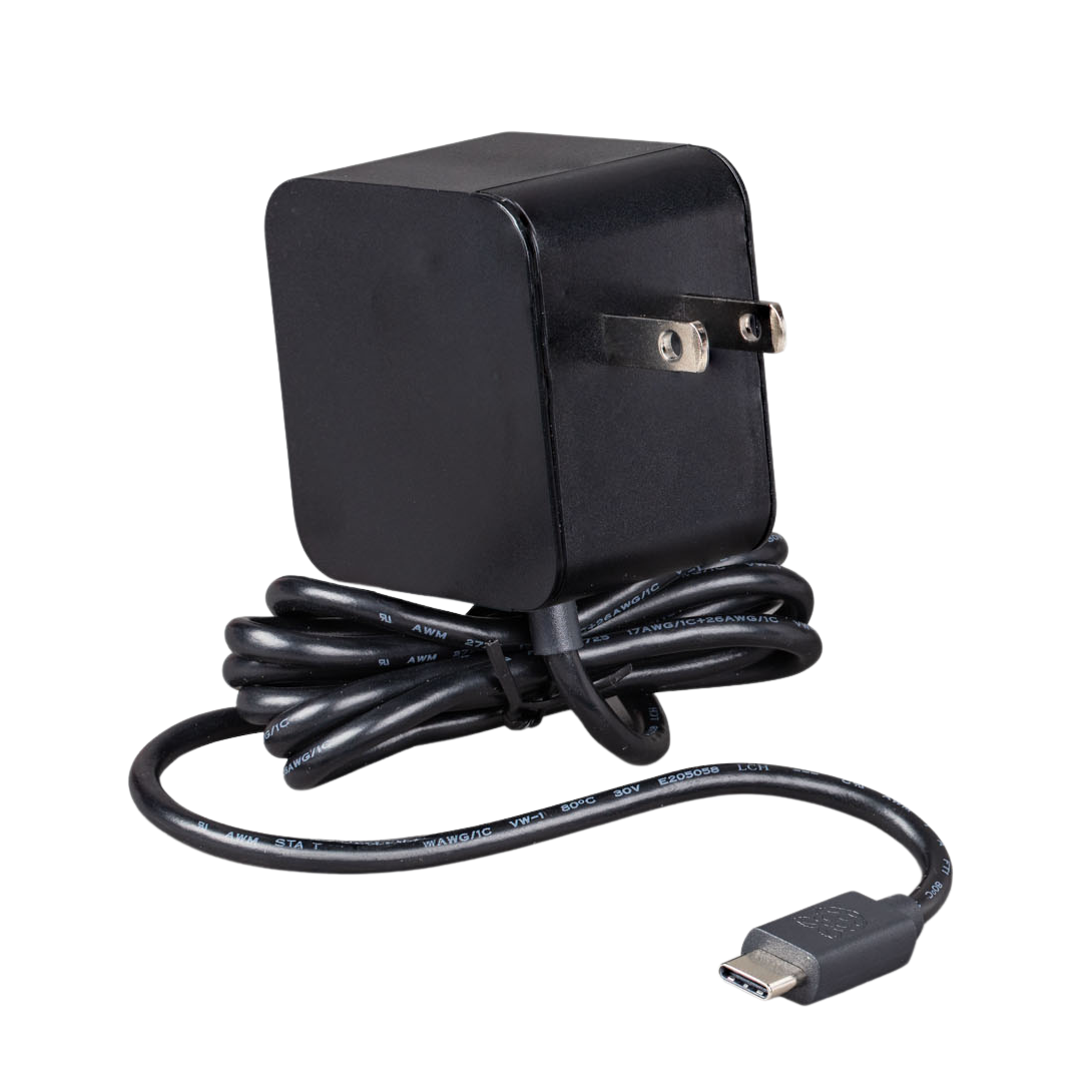 Raspberry Pi 公式ACアダプター [黒色]（27W USB PD Type-C