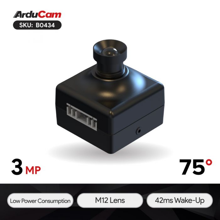 Arducam Mega 3MP SPIカメラモジュール (M12 レンズ)