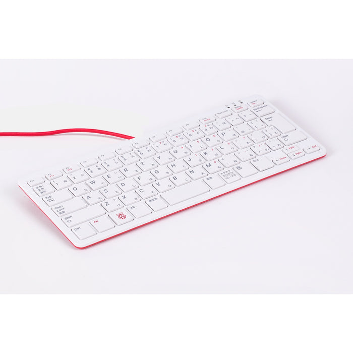 Raspberry Piオフィシャルキーボード日本語レイアウト 赤/白