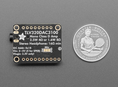 Adafruit TLV320DAC3100 – DAC I2S Stereo Con Uscita Cuffie E Altoparlante Mono, 3-5V