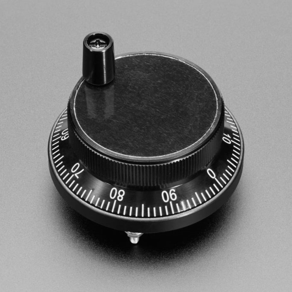 ロータリーエンコーダ（黒）- 100パルス/1回転 直径60mm — スイッチ