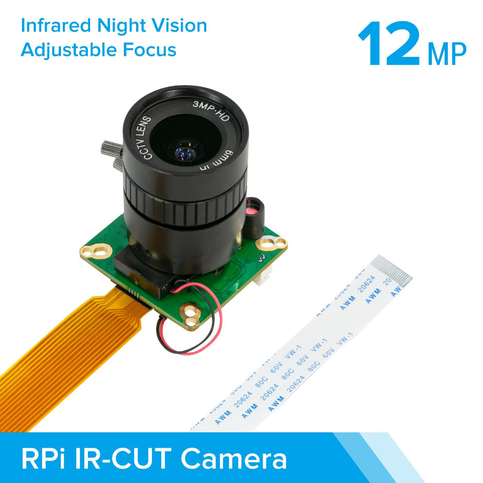 Arducam IMX477搭載 IRカットHQ Camera 6 mm CSレンズ付（Raspberry Pi