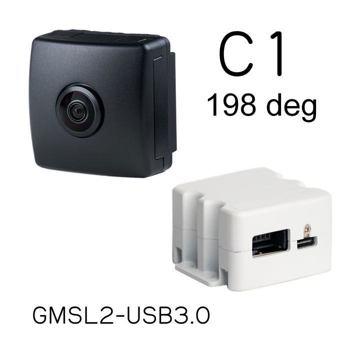 《お取り寄せ商品》TIER IV C1 198 deg カメラ + GMSL2-USB3.0 変換キット