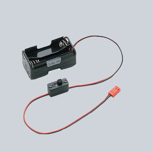 電源ユニット - 2.54mm 2ピンコネクタ/スイッチ付 単三 × 4本 電池ボックス