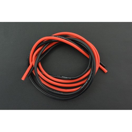 《お取り寄せ商品》High Temperature Resistant Silicone Wire (12AWG 4mm2 1m Red &amp; Black)