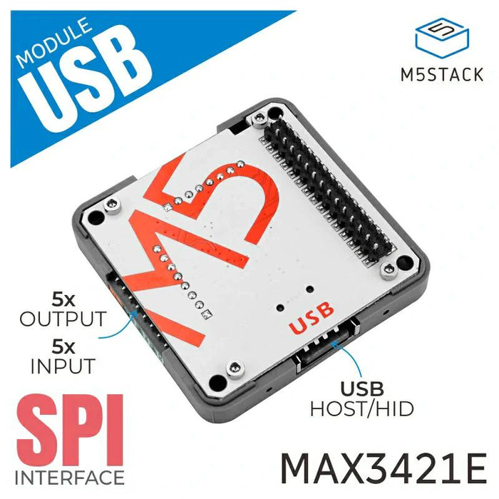 M5Stack用MAX3421E搭載 USBモジュール