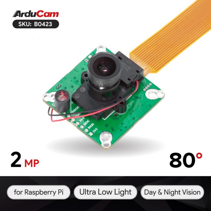 Arducam IMX462搭載 Raspberry Pi用低照度カメラ
