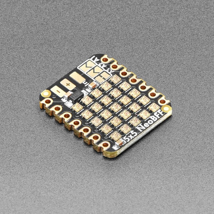 Adafruit 5x5 NeoPixel グリッドBFF（QT Py/Xiao用アドオンボード