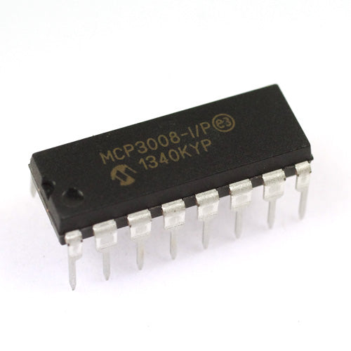 MCP3008 8チャネル 10ビット A/Dコンバータ(SPI接続)