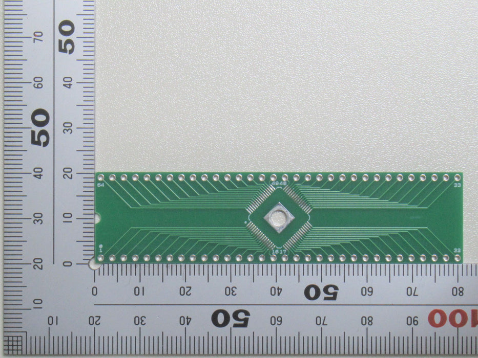 TQFP64ピン変換基板（10mm□0.5mmピッチ）