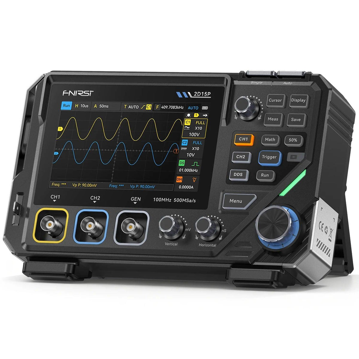FNIRSI 2D15P 3-in-1 ベンチトップ 2ch 100MHz オシロスコープ/マルチ 
