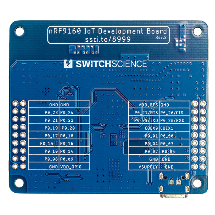 スイッチサイエンス nRF9160搭載 LTE-M/NB-IoT/GNSS対応 IoT開発ボード