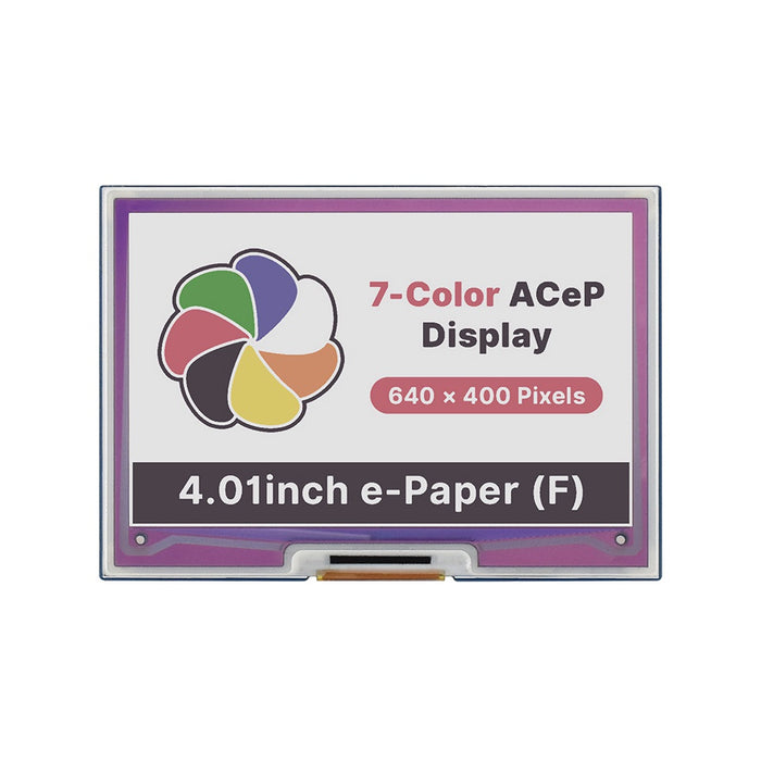 Raspberry Pi用 4.01インチ ACeP 7色e-Paper ディスプレイ 640×400