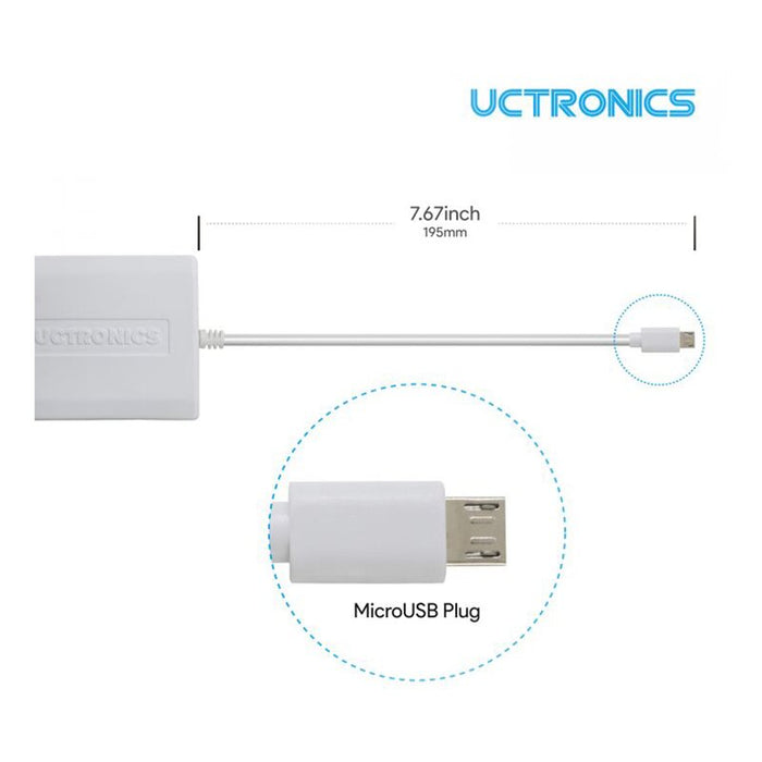 UCTRONICS イーサネットからmicro-USBに変換するアダプタ（PoE対応）