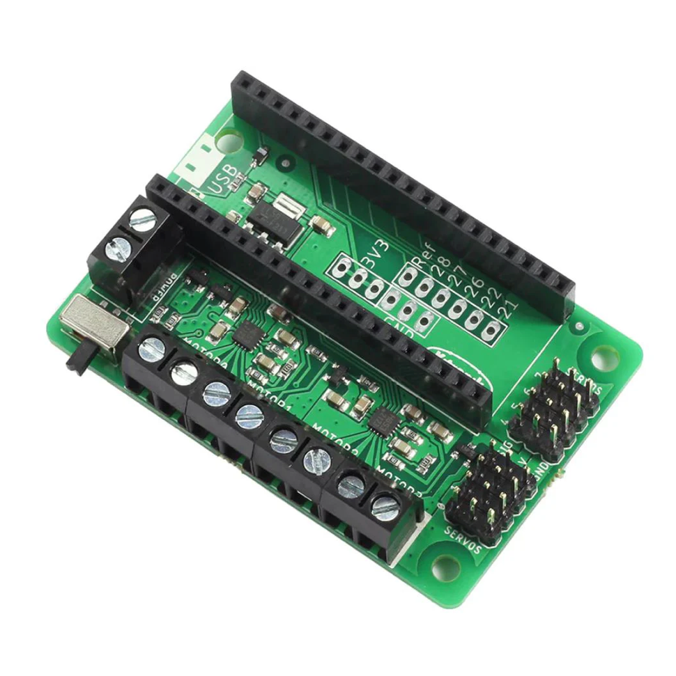 Raspberry Pi Pico用モーター/サーボドライバ基板--在庫限り