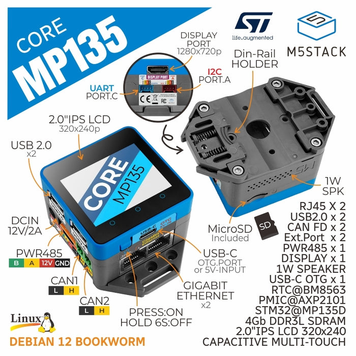 M5stack Switch M5Stack CoreMP135 — スイッチサイエンス