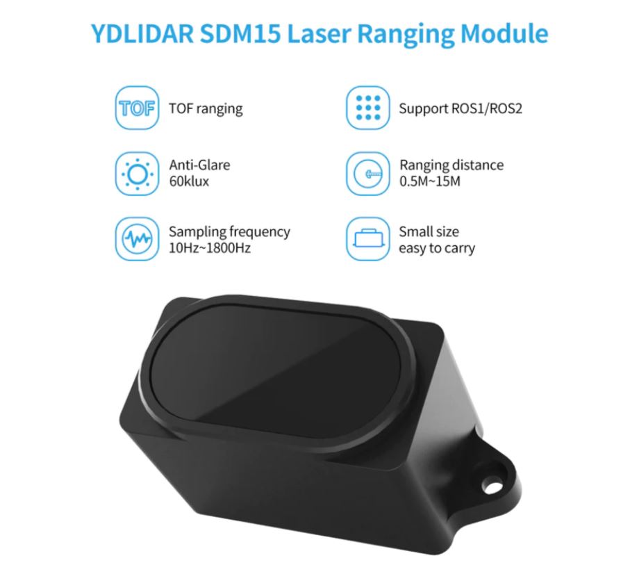 YDLIDAR SDM15 - シングルポイントLiDAR